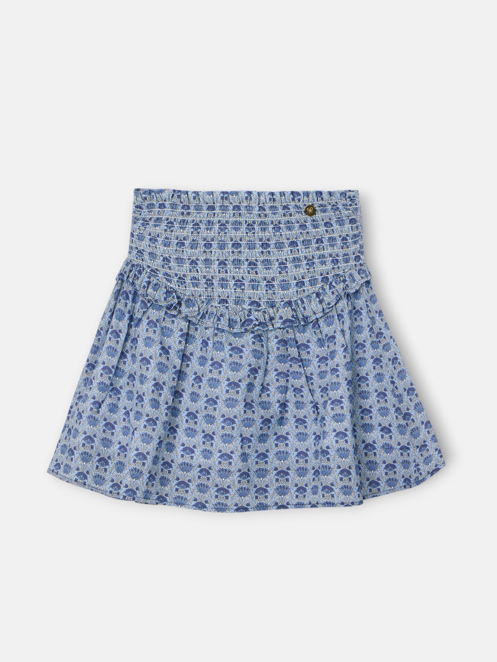 Saia menina estampado azul