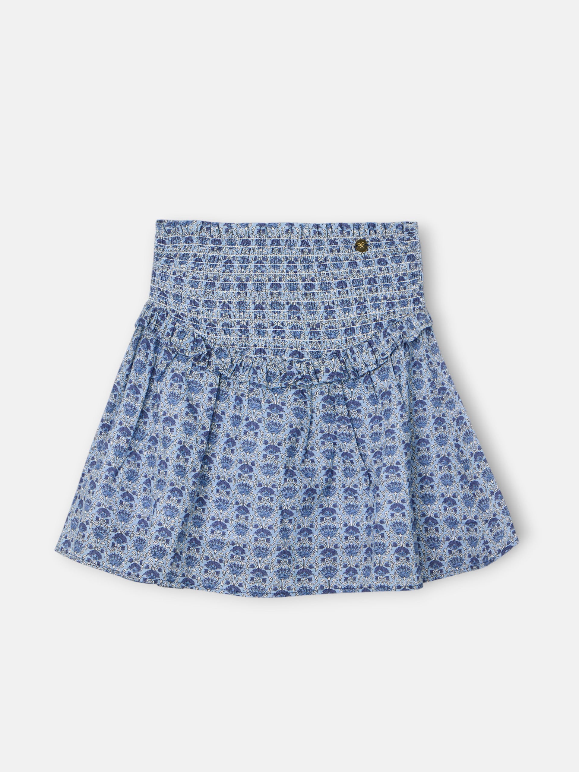 Falda girl estampado azul