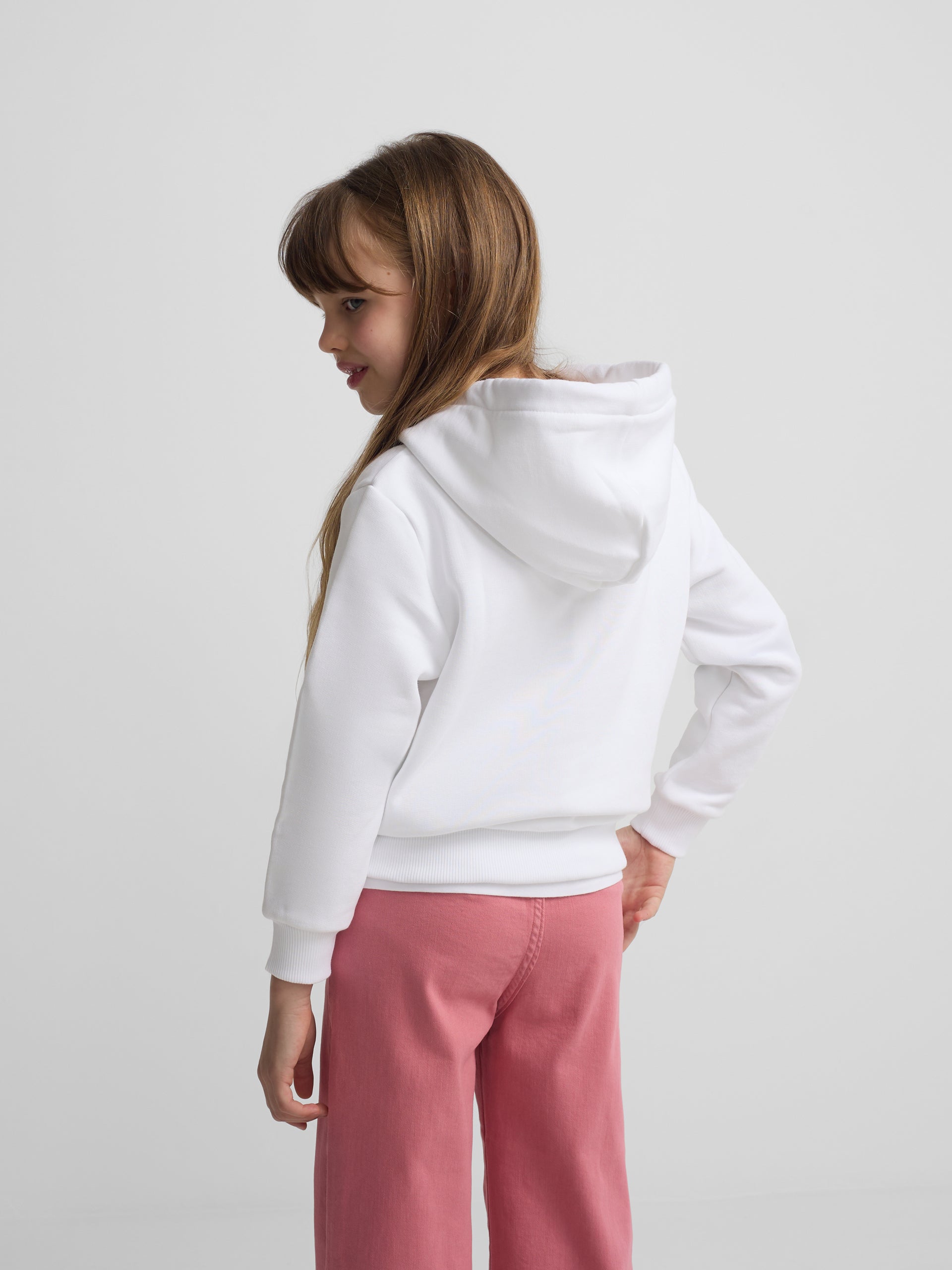 Sudadera girl raquetas smile blanca