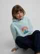 Sudadera girl capucha silbon sunset celeste