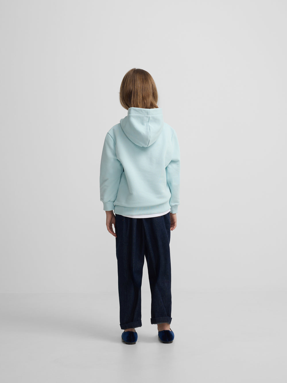 Sudadera girl capucha silbon sunset celeste