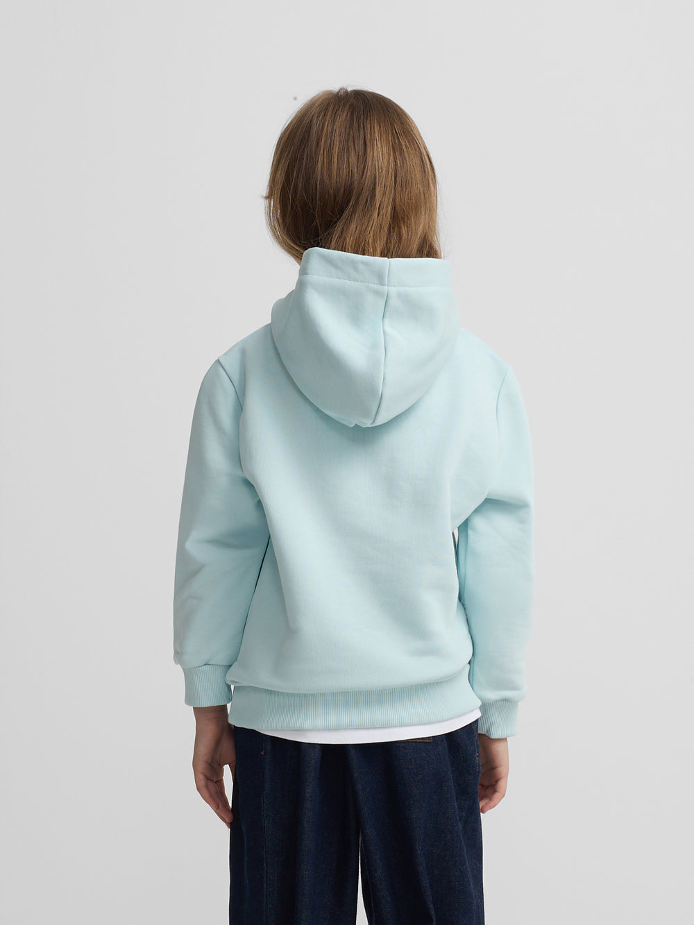 Sudadera girl capucha silbon sunset celeste
