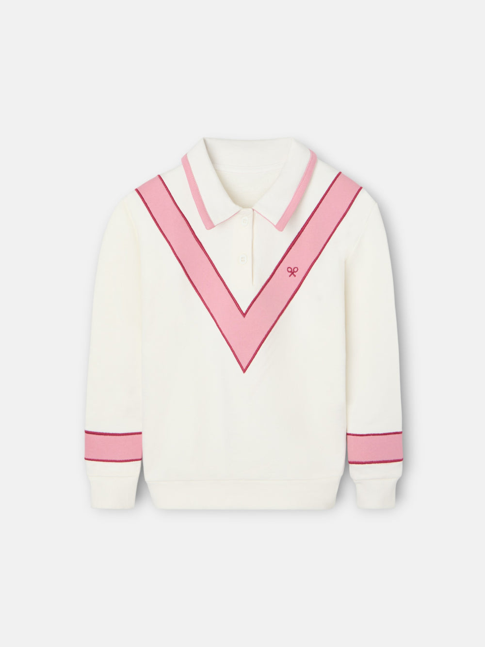 Sudadera girl retro rosa y cruda