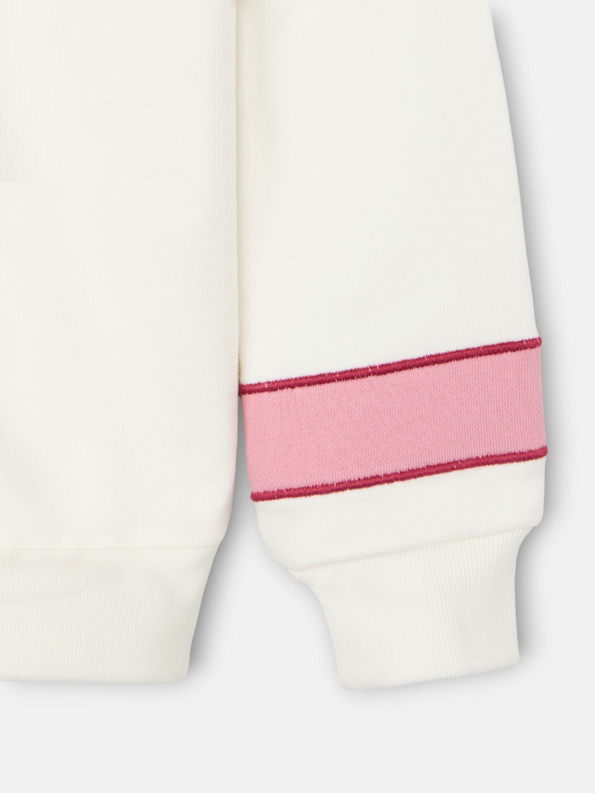 Sudadera girl retro rosa y cruda