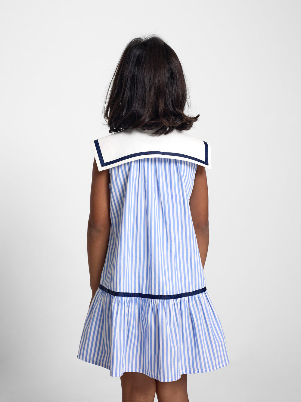 Vestido girl marinero rayas azules