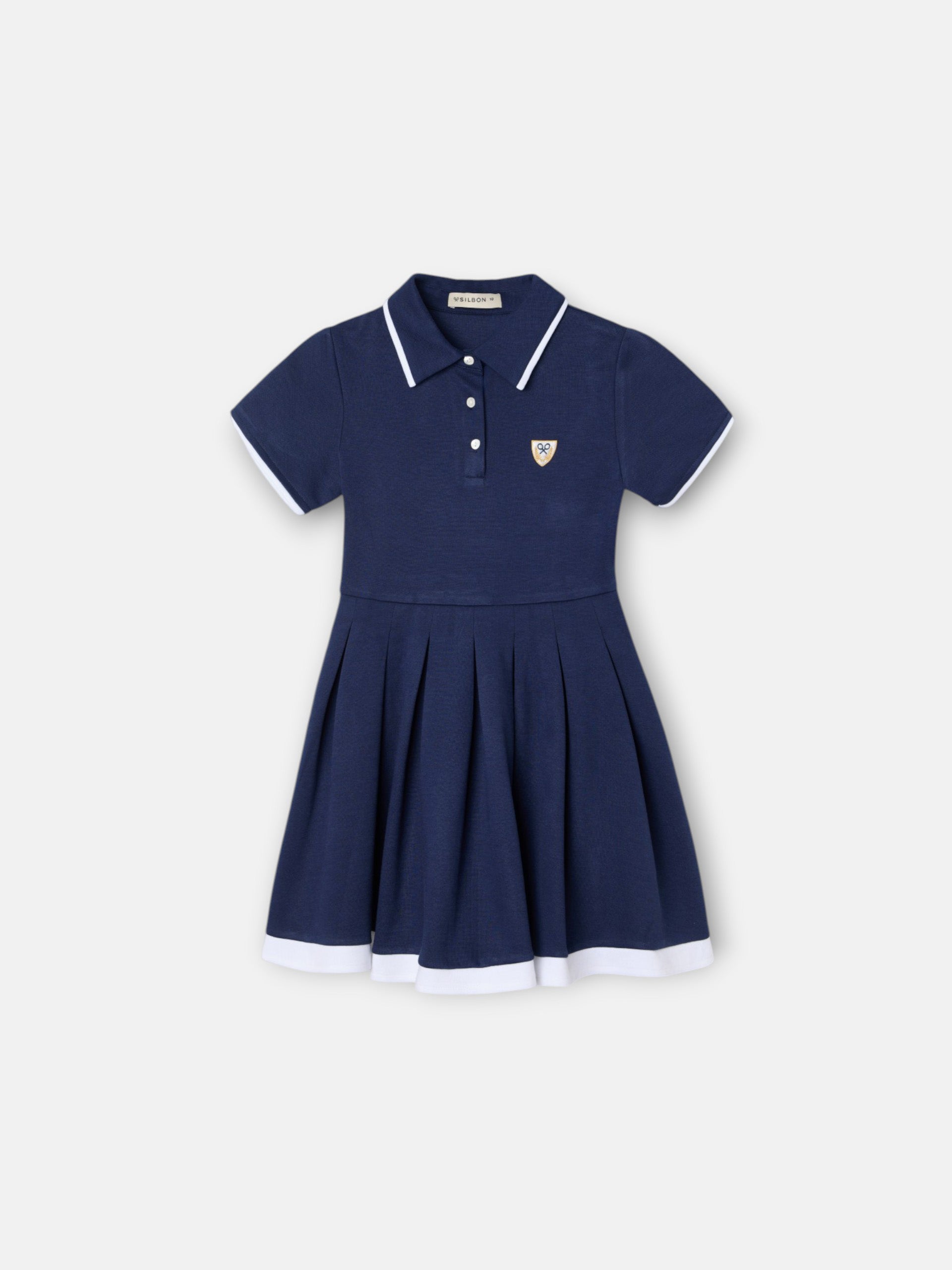 Vestido girl punto azul marino