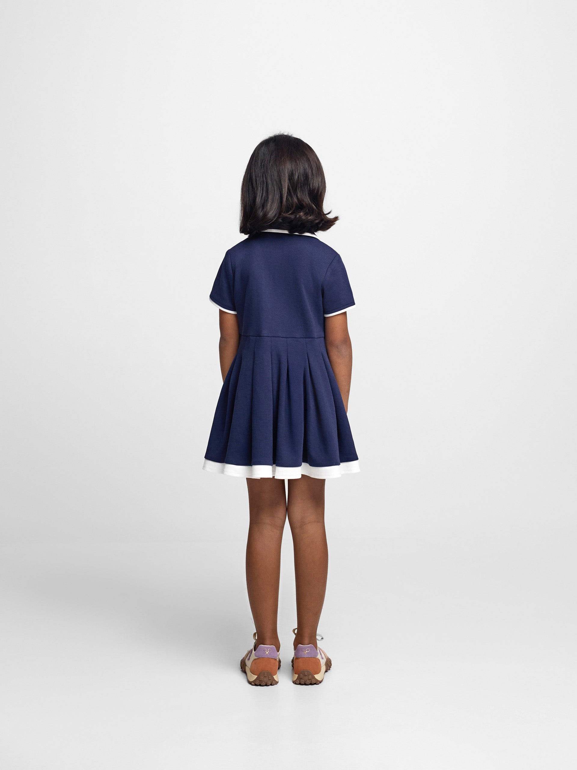 Vestido girl punto azul marino