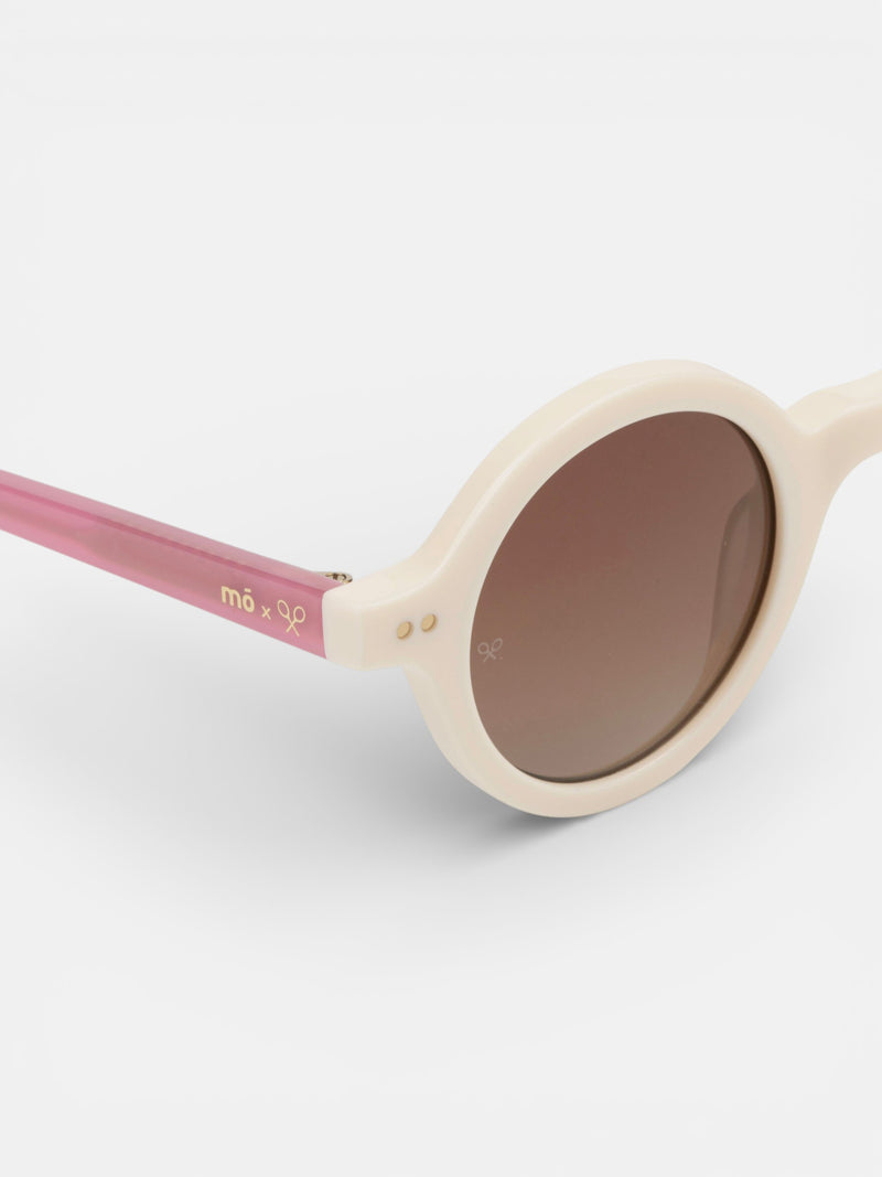 MOXSILBON morgana cream and pink sunglasses