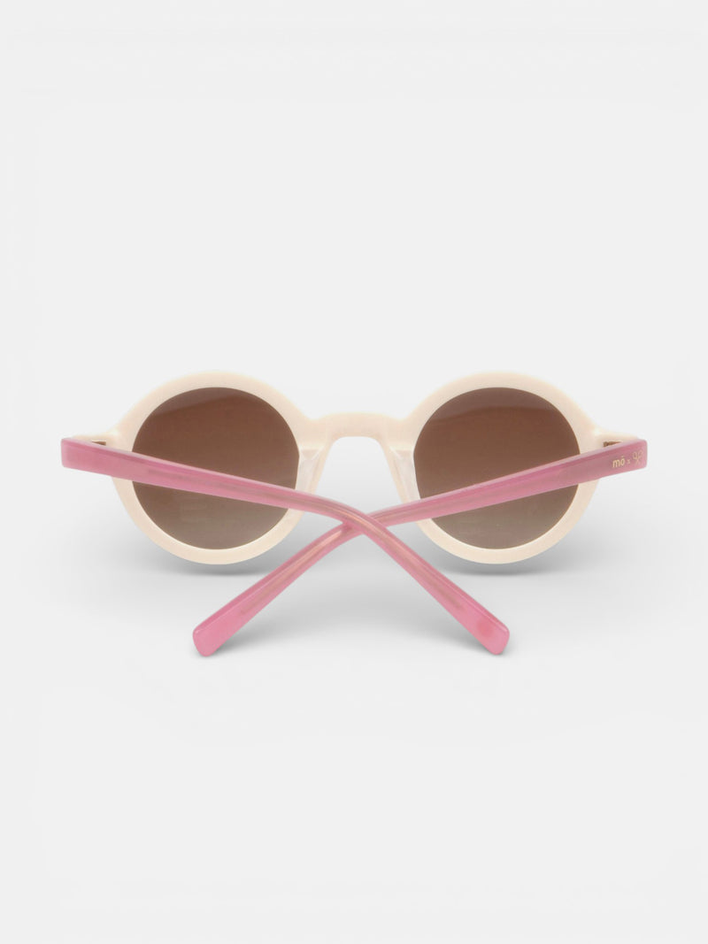 MOXSILBON morgana cream and pink sunglasses
