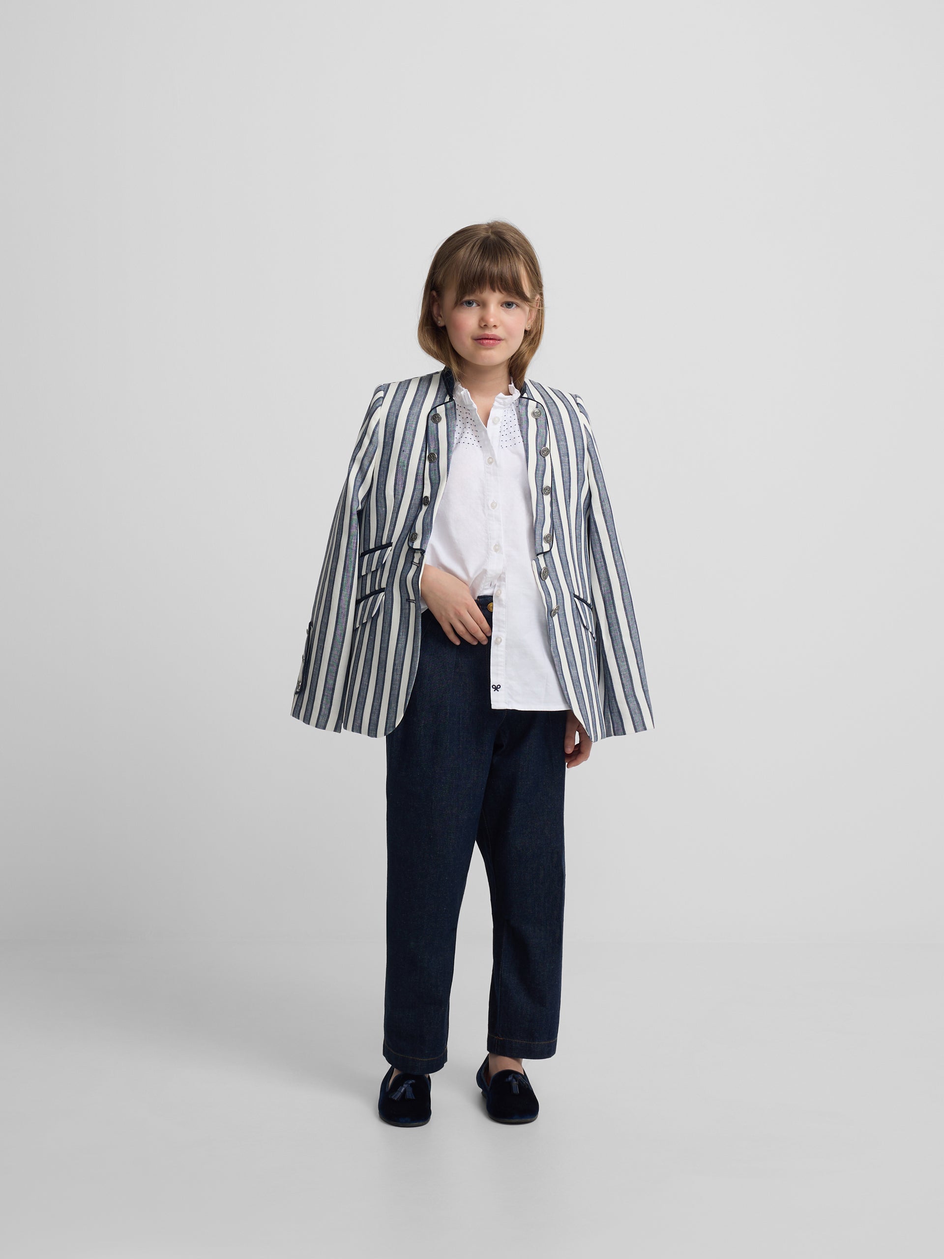 Americana girl marinera rayas azules