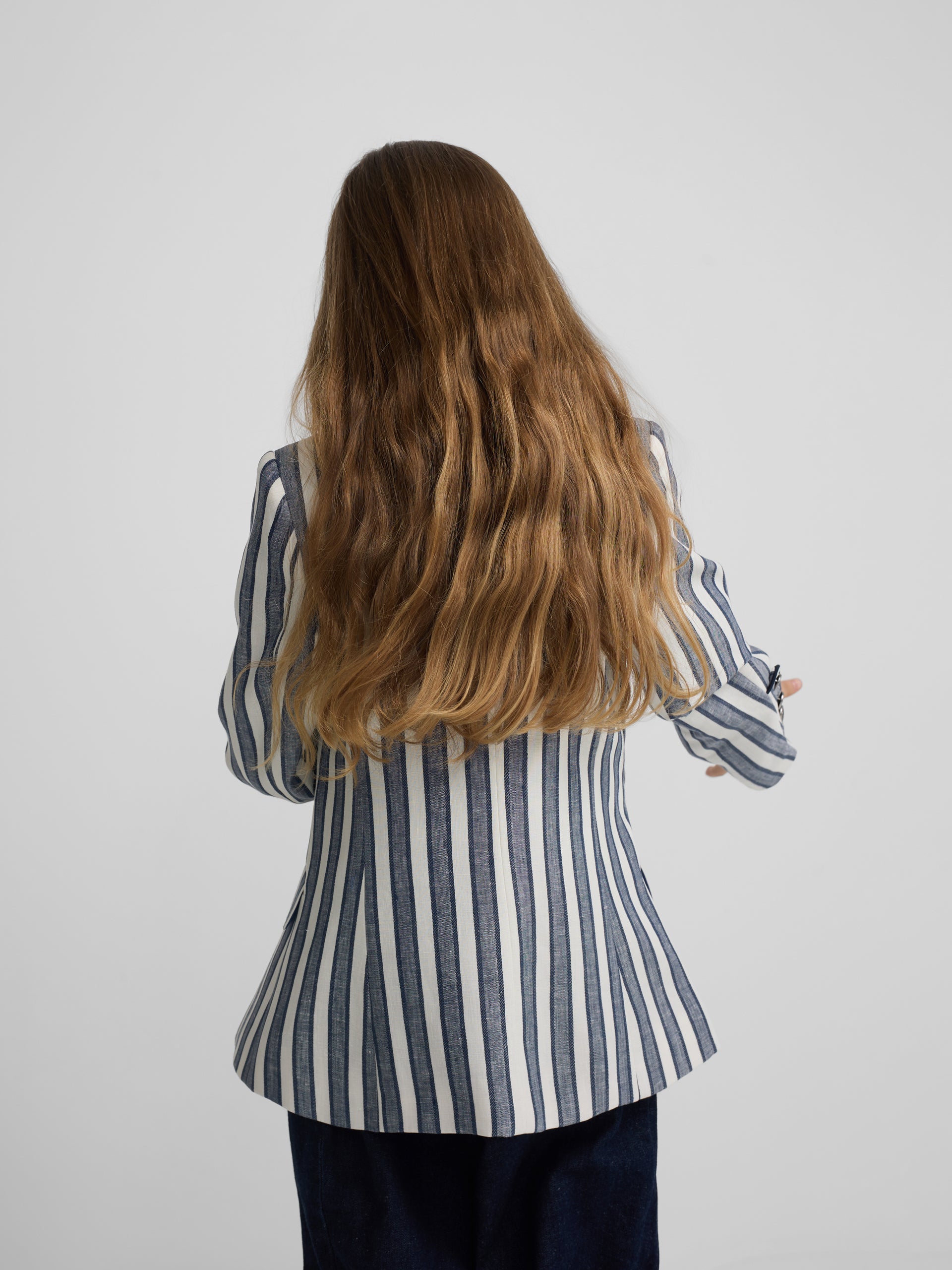 Americana girl marinera rayas azules