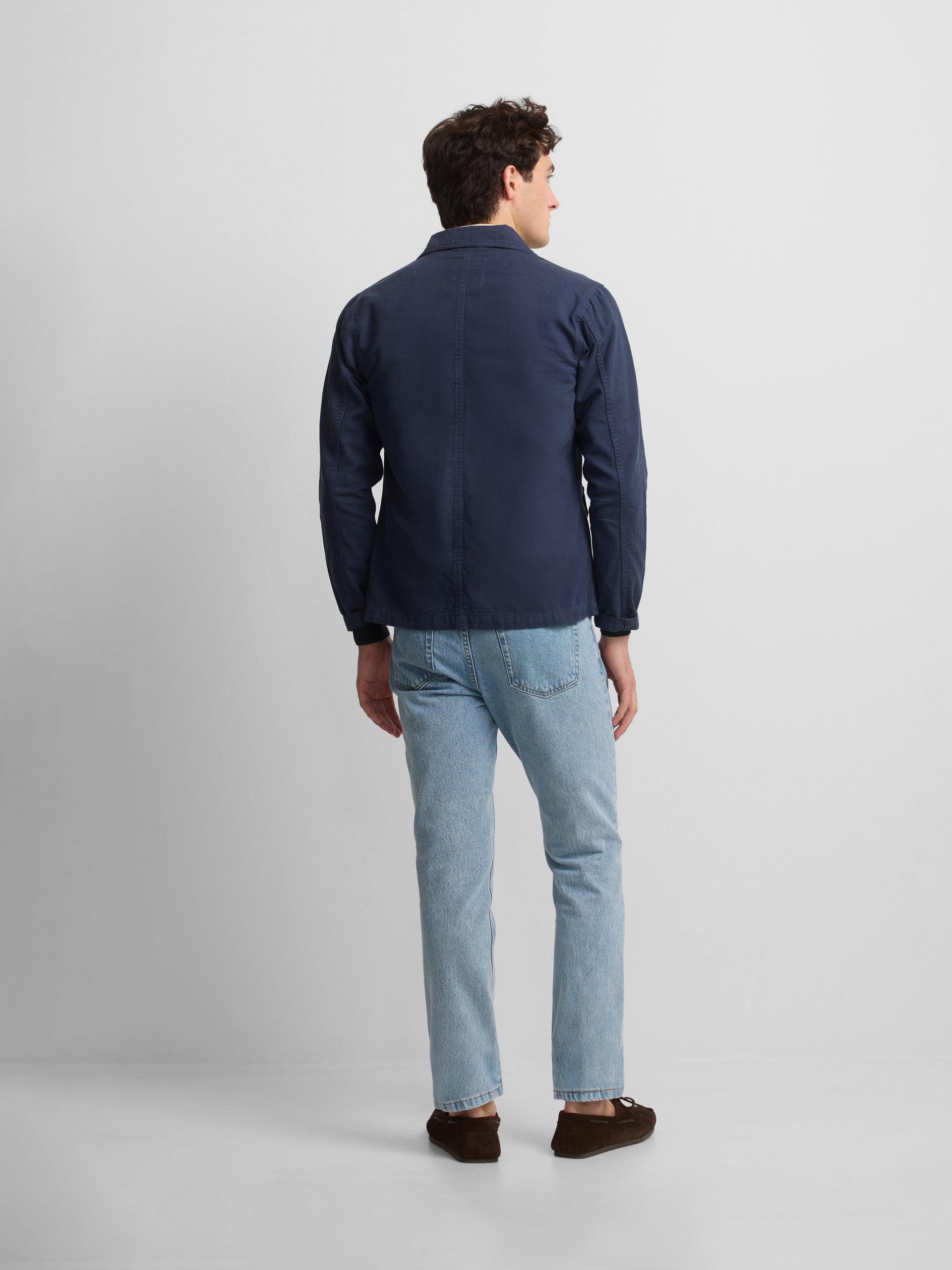 Cruise navy blue overshirt with pockets