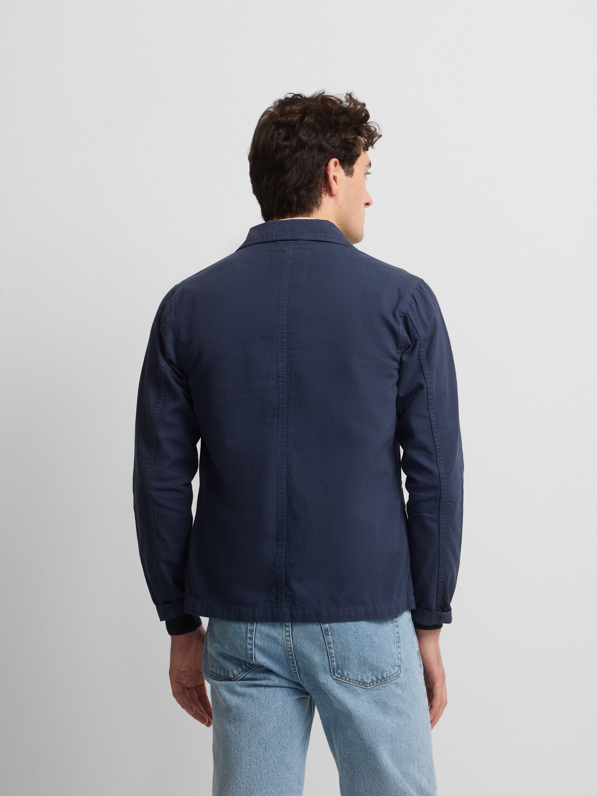 Cruise navy blue overshirt with pockets