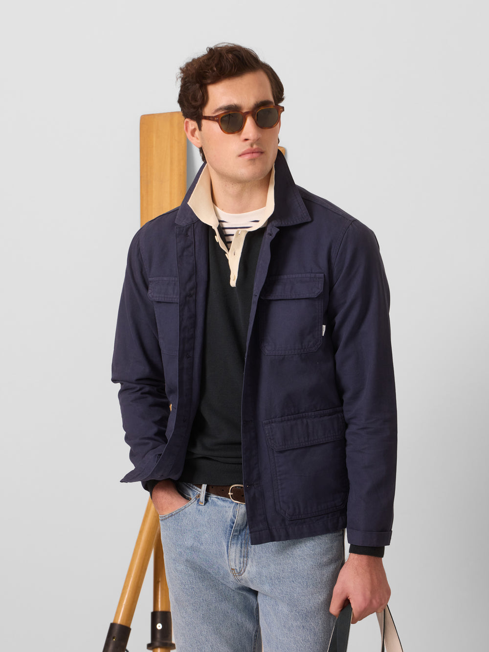 Sobrecamisa bolsillos cruise azul marino