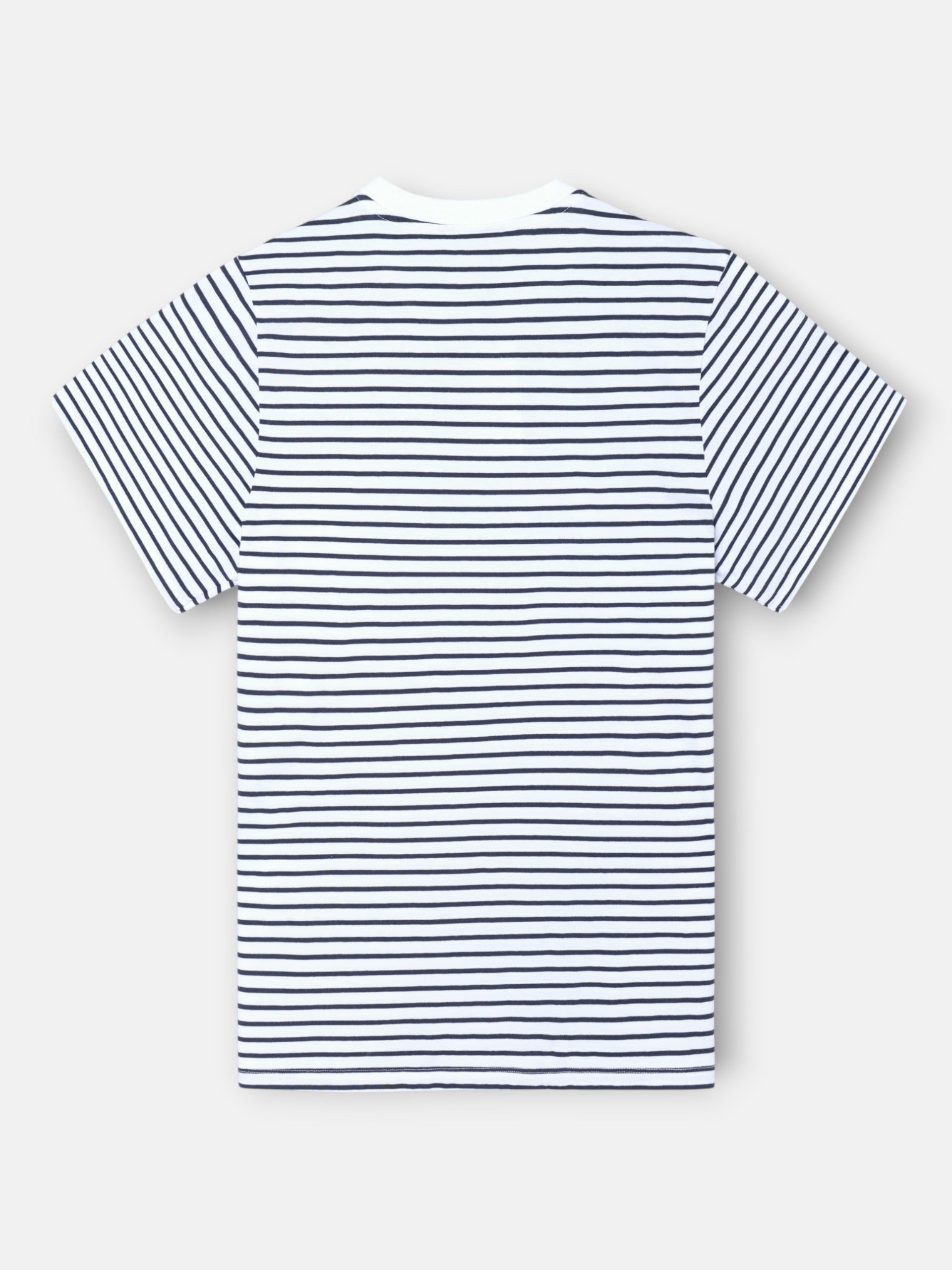 White fine striped cruise t-shirt