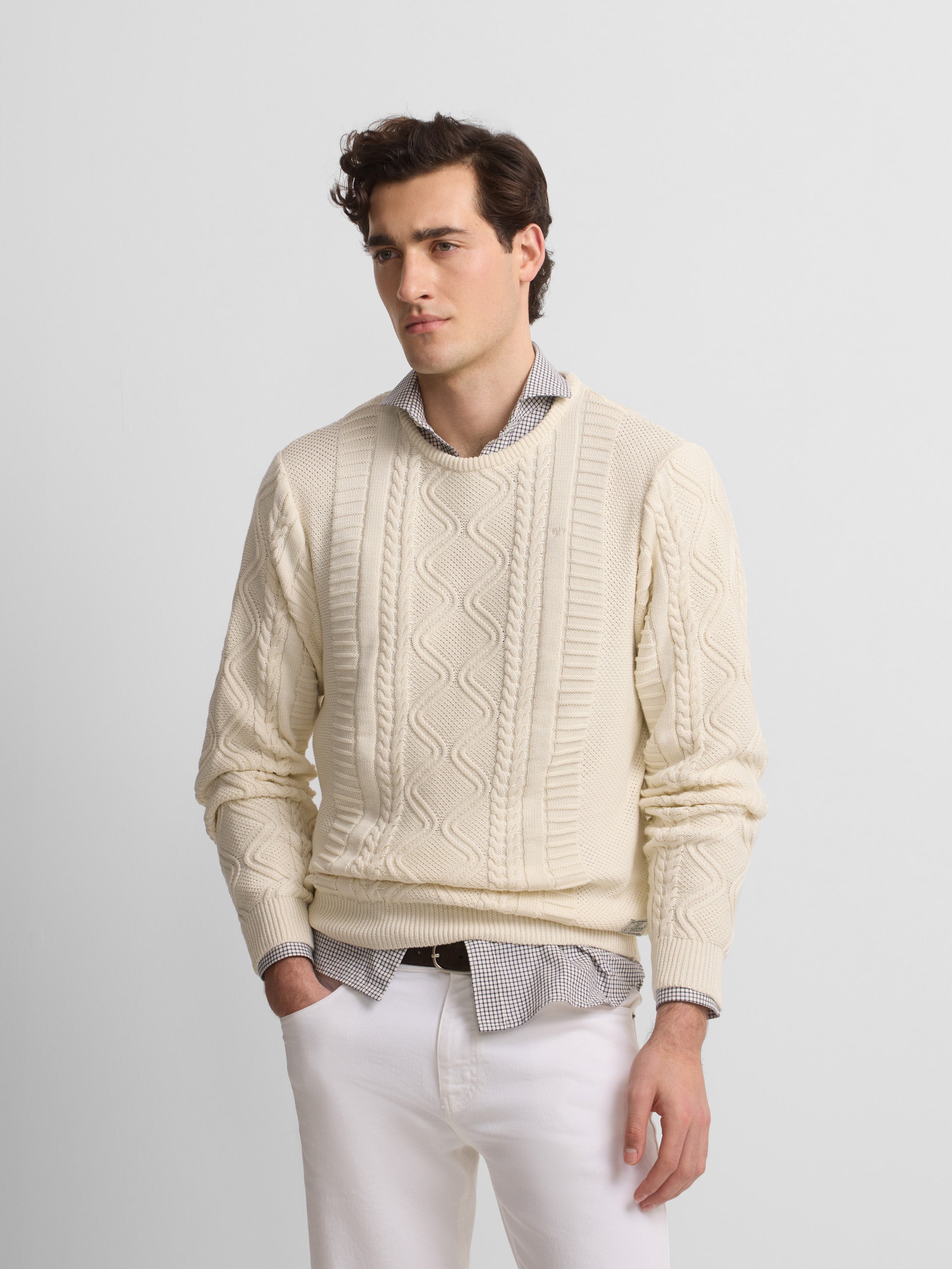 Jersey ochos parche cruise crema