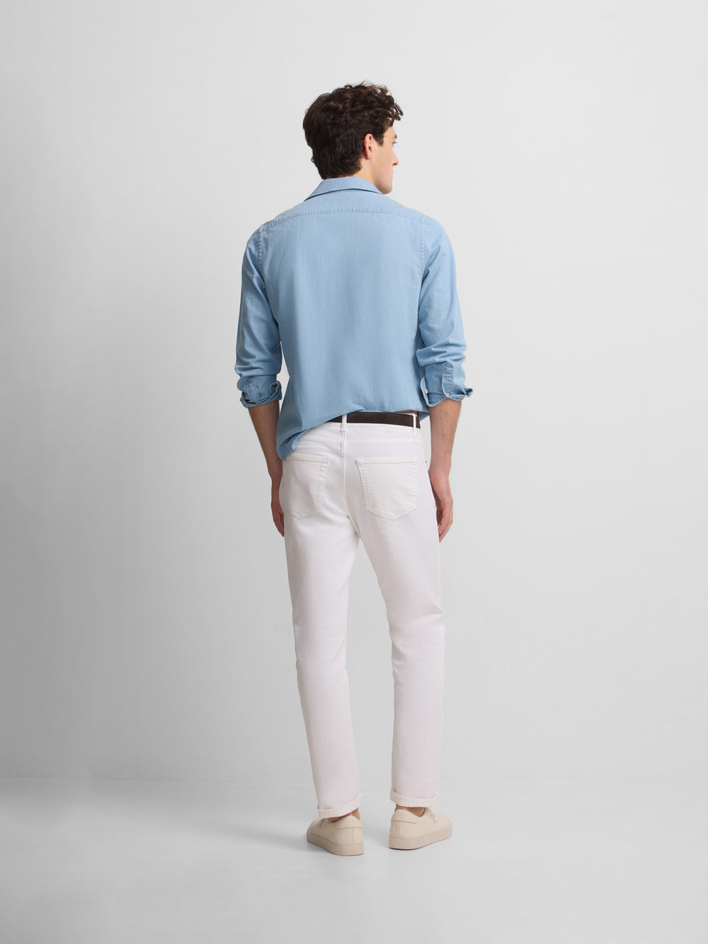 Pantalon sport denim cruise blanco