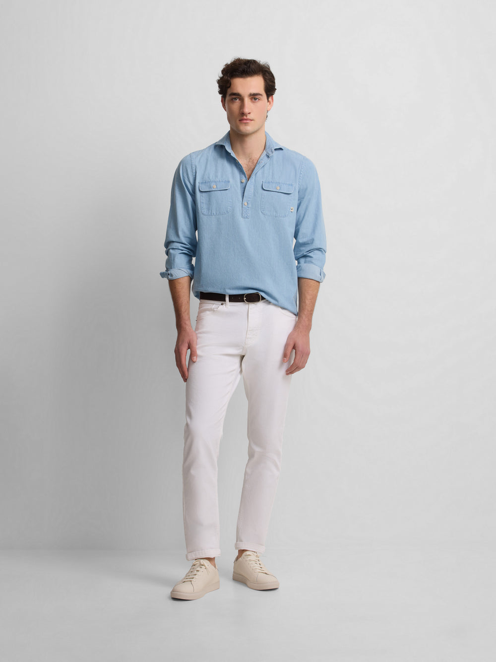 Pantalon sport denim cruise blanco
