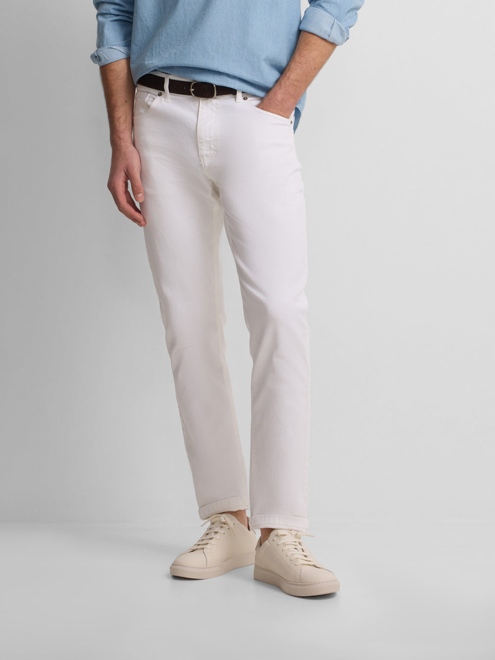 Pantalon sport denim cruise blanco