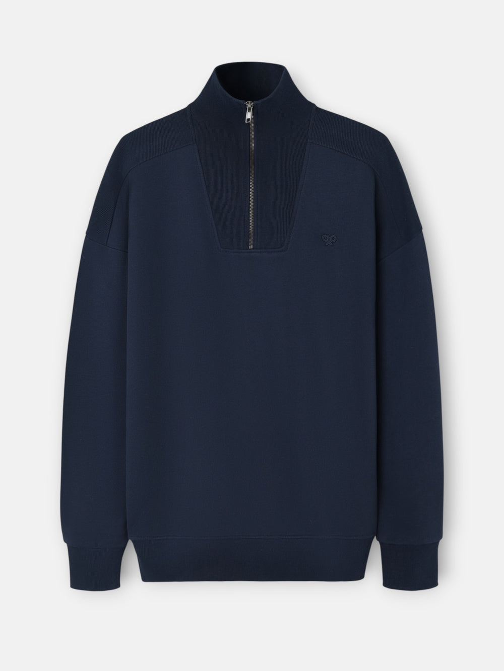 Sudadera media cremallera cruise azul marino