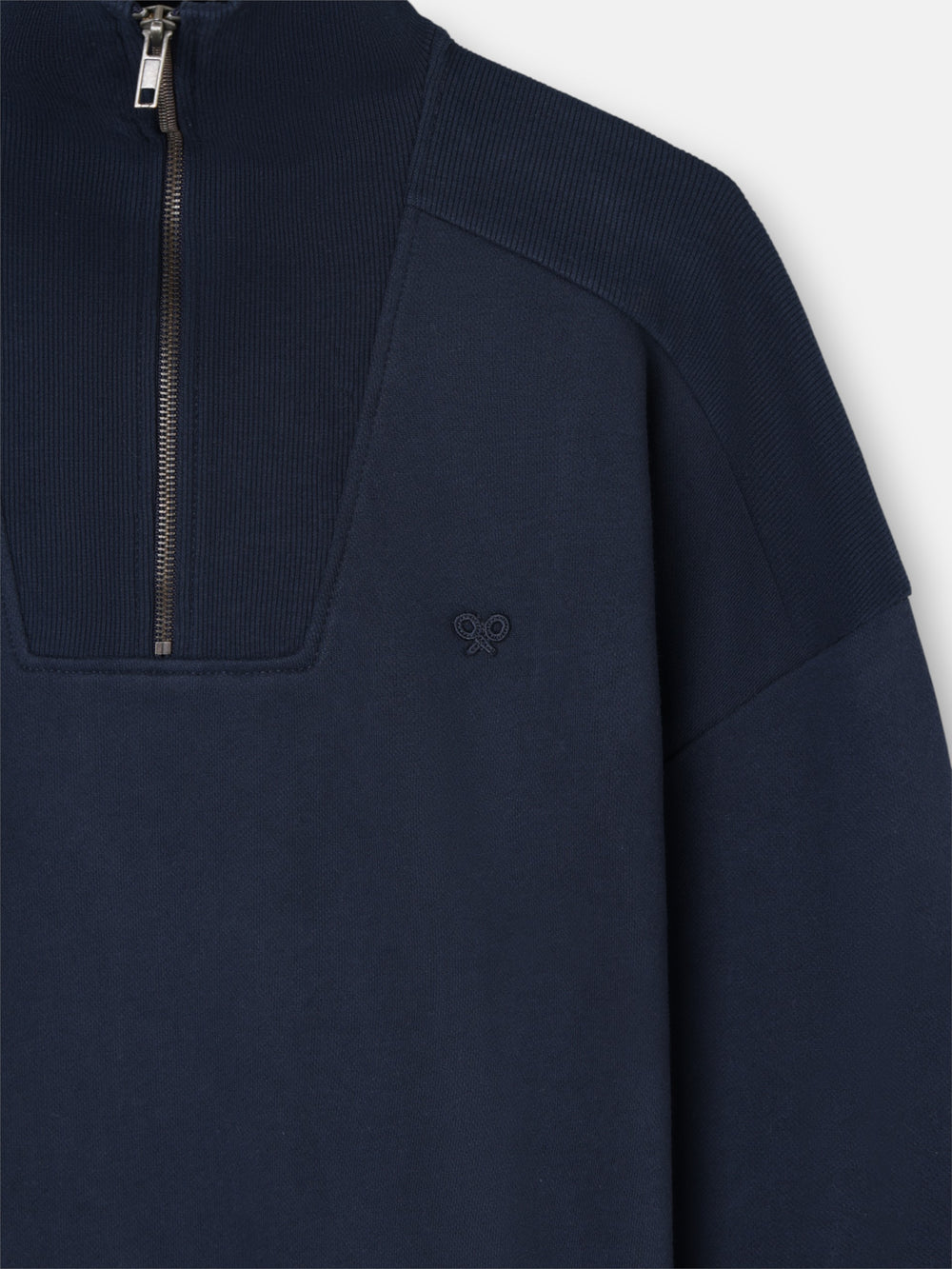 Sudadera media cremallera cruise azul marino