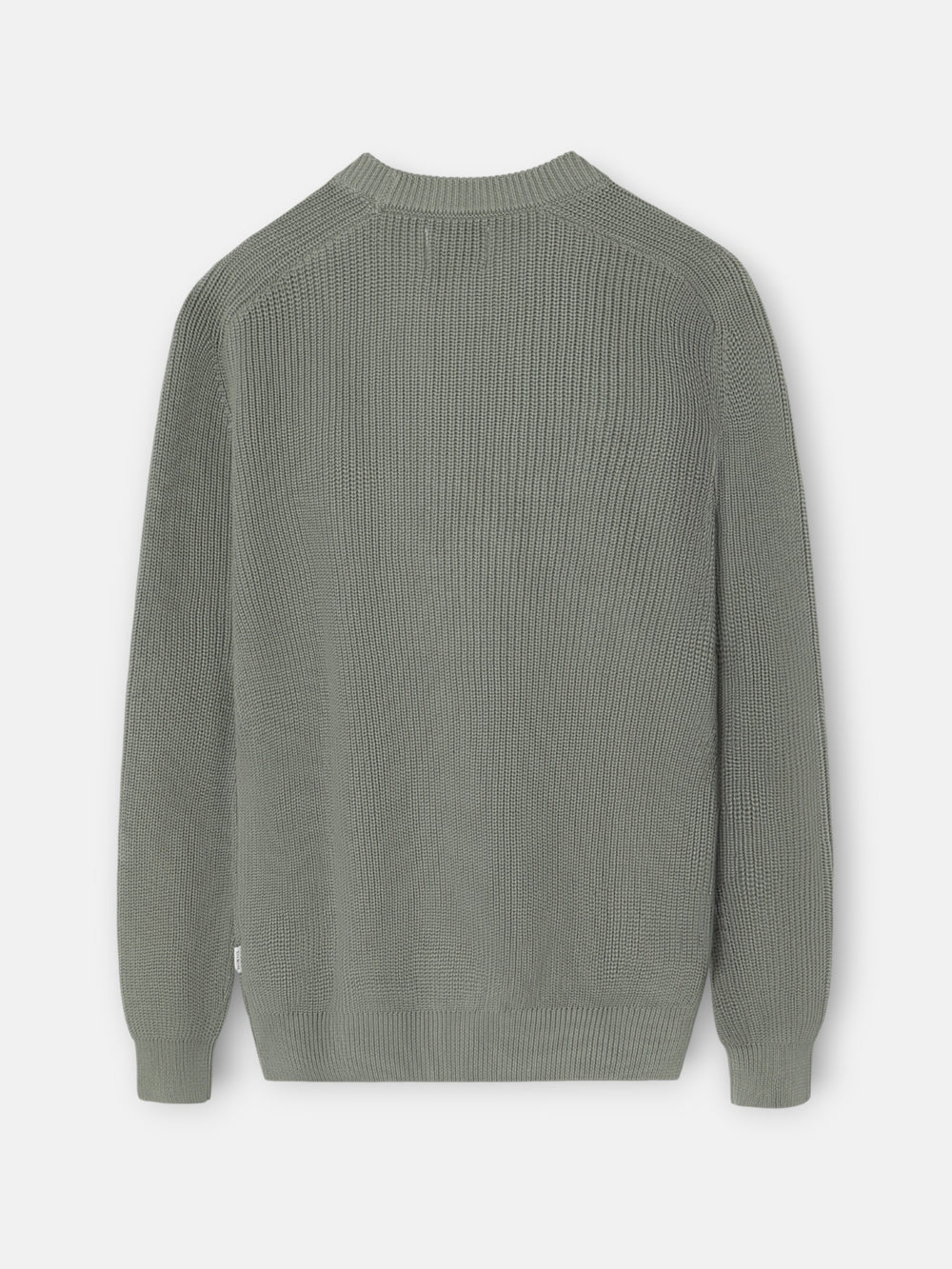 Green-grey structured sweater