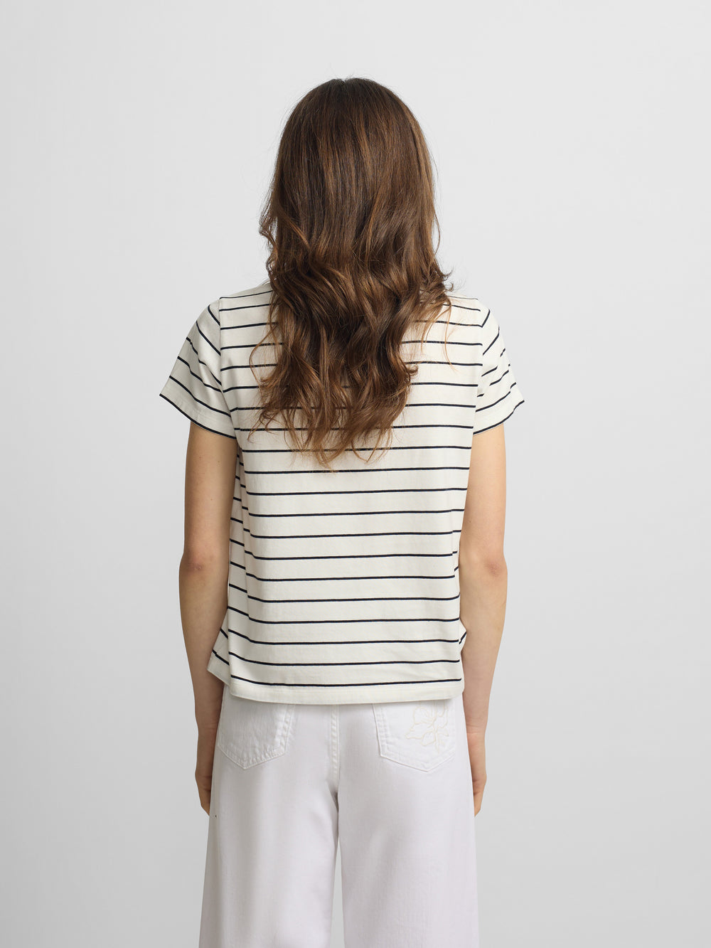 Camiseta woman aplique silbon bandana azul