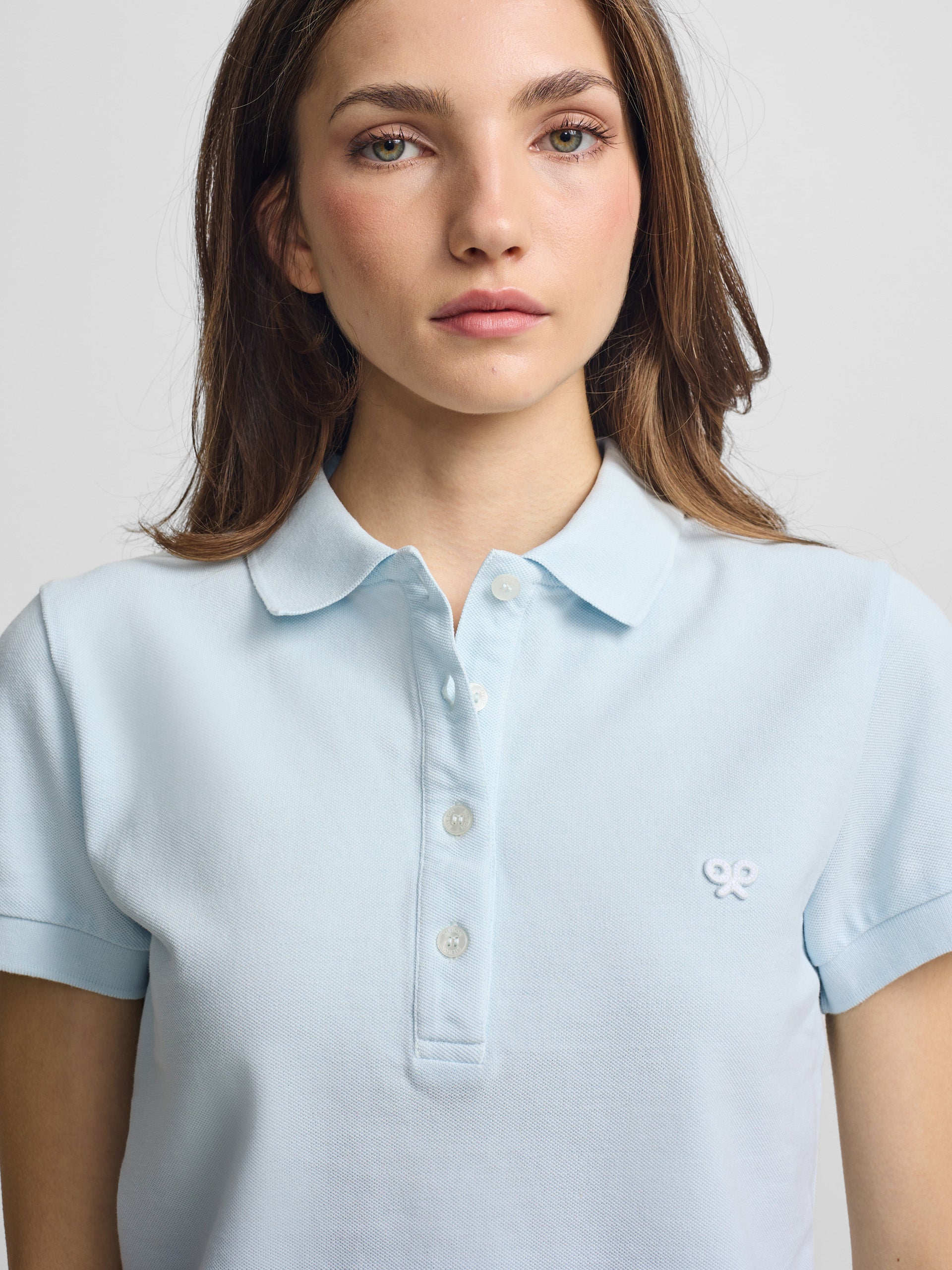 Classic light blue women's polo