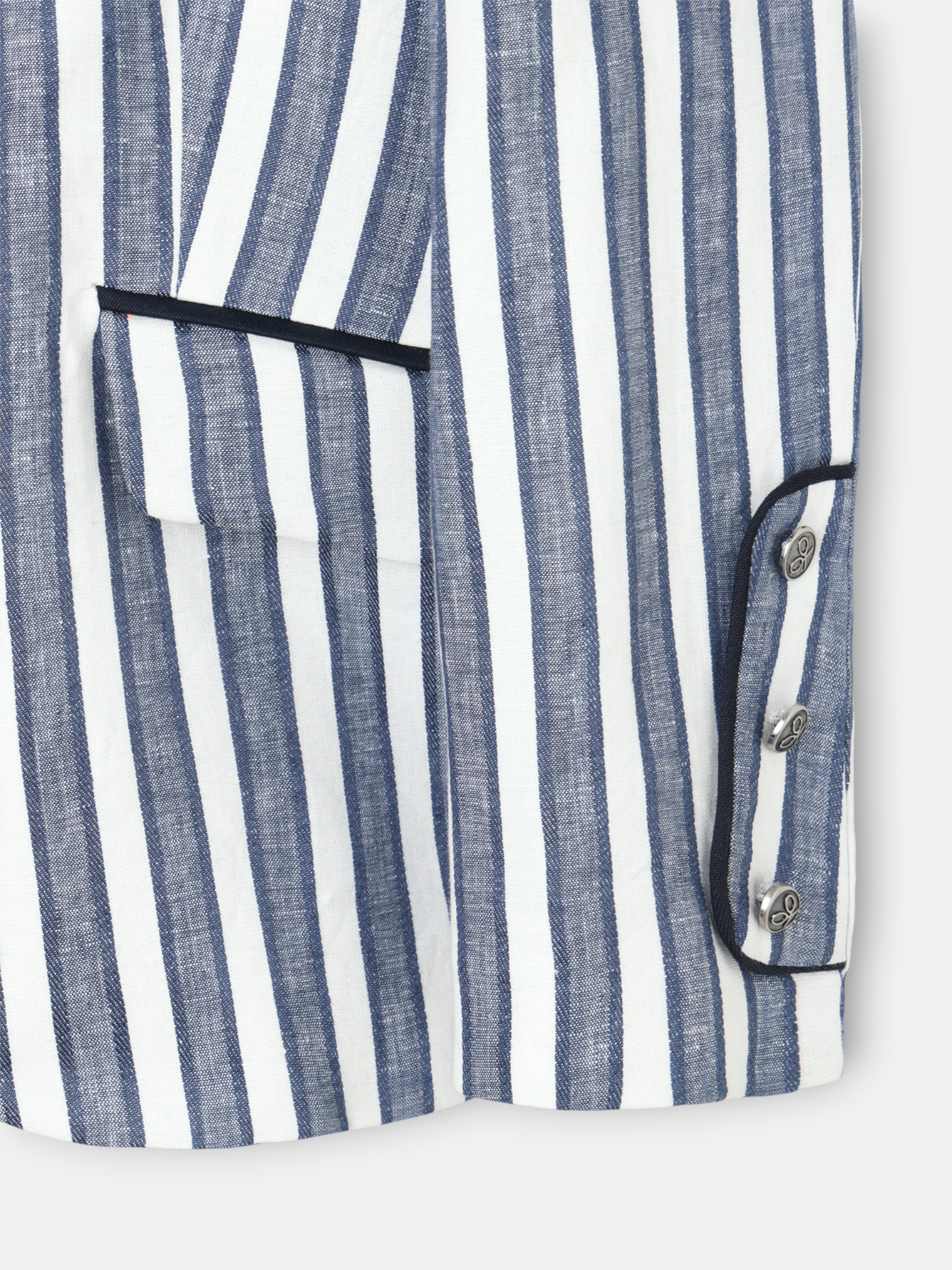 Navy blue striped blazer