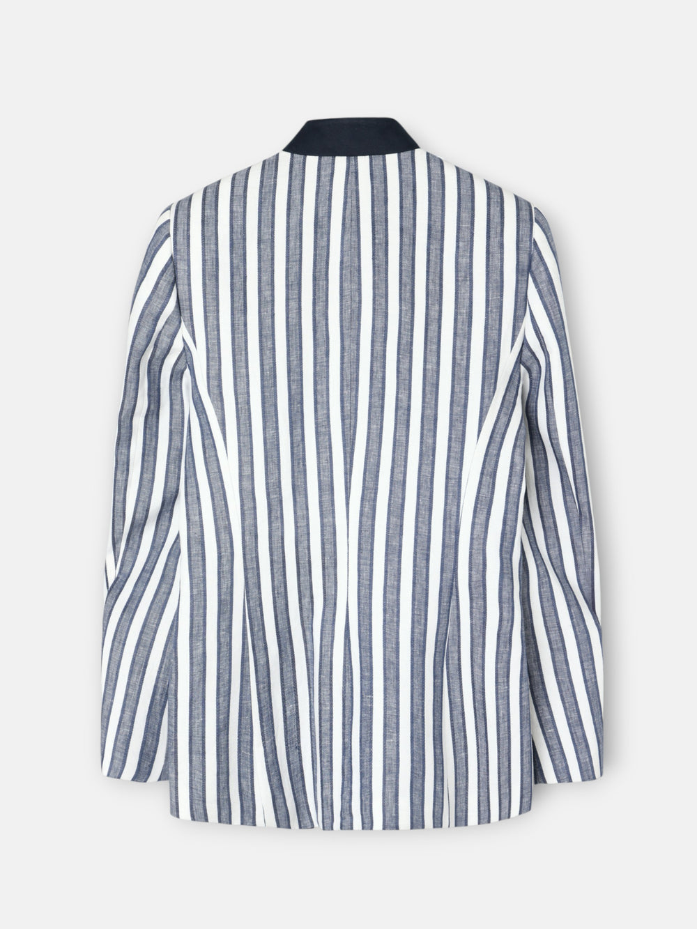 Navy blue striped blazer