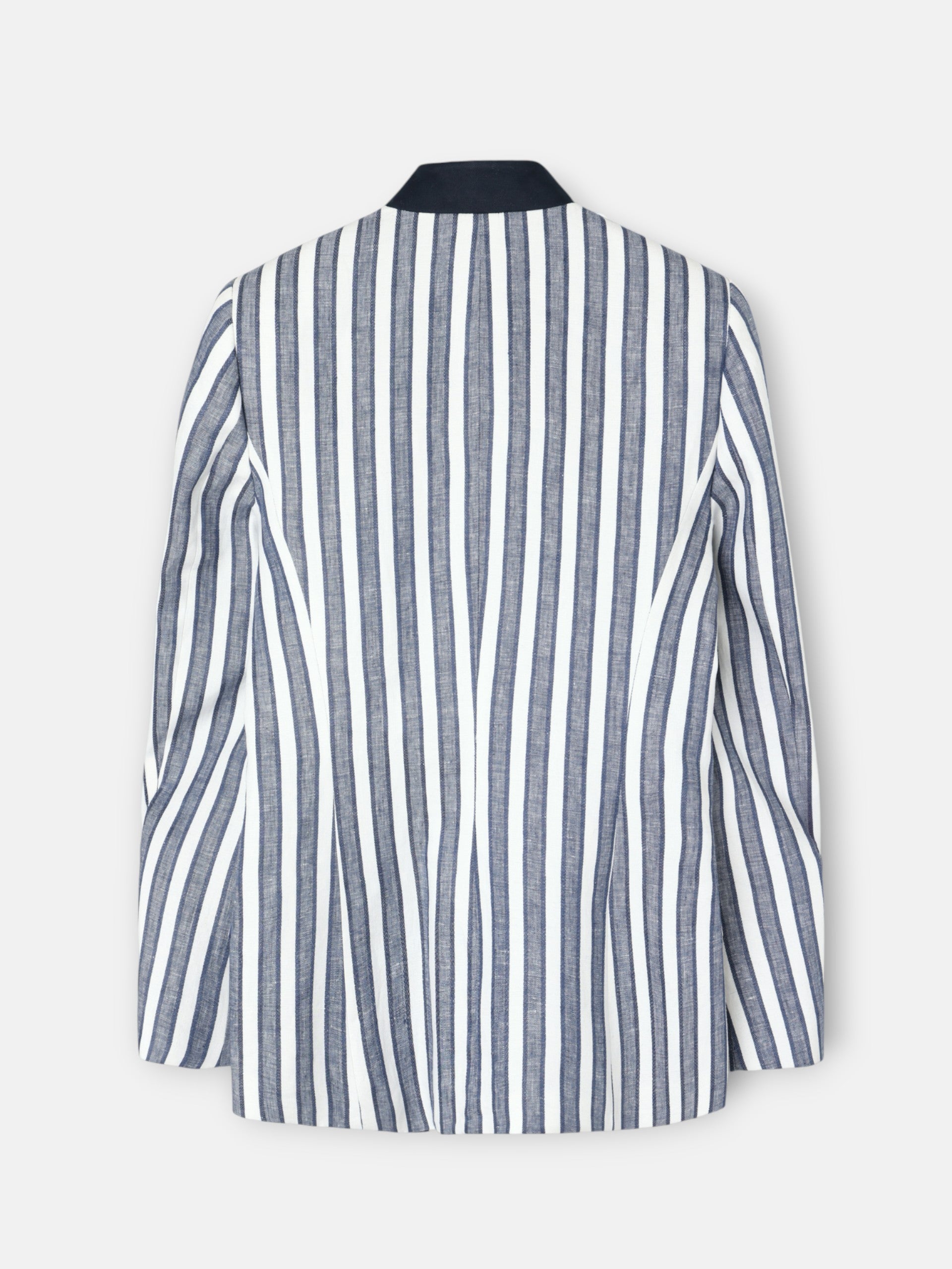 Navy blue striped blazer
