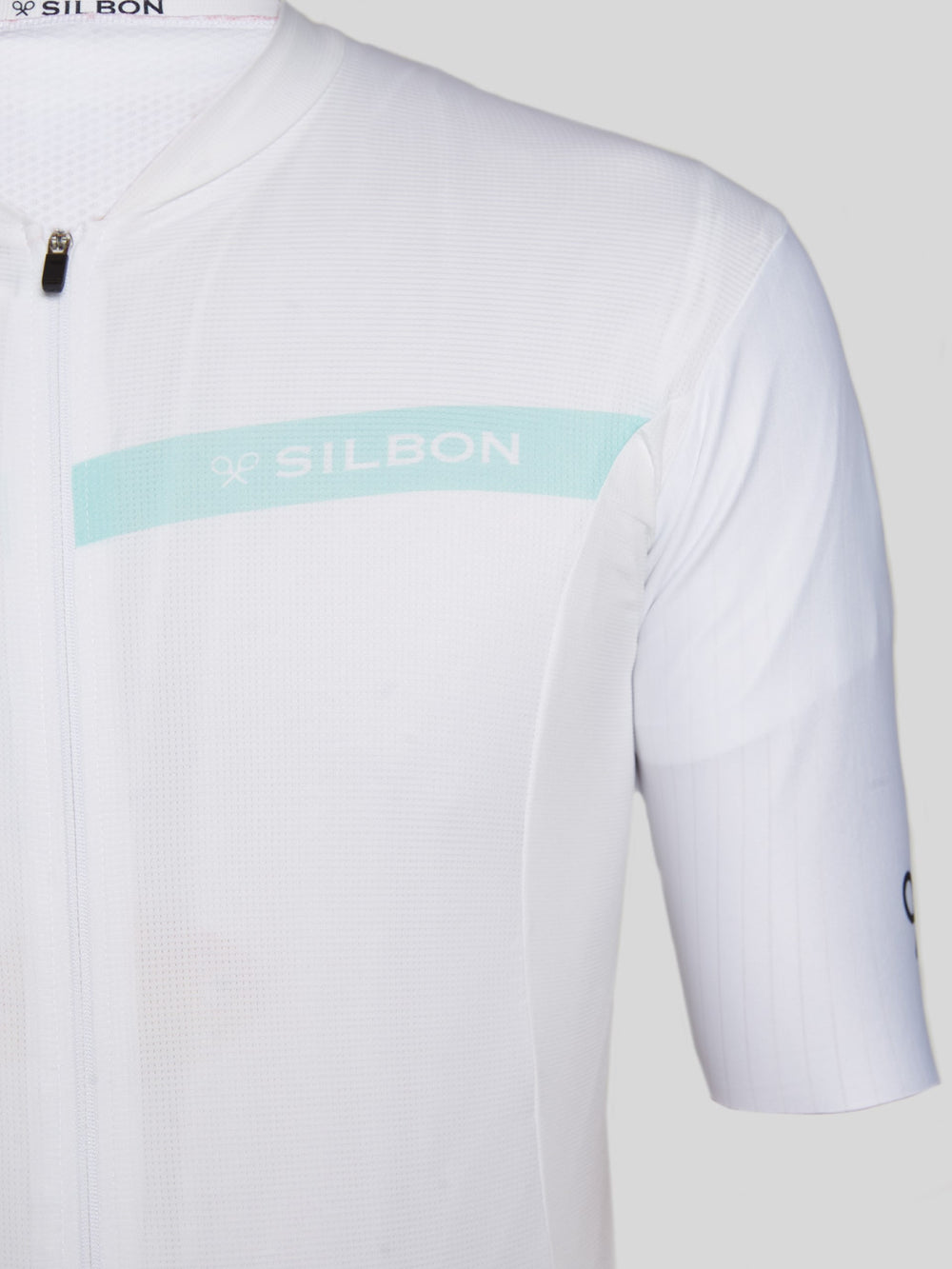 Maillot silbon blanco aguamarina