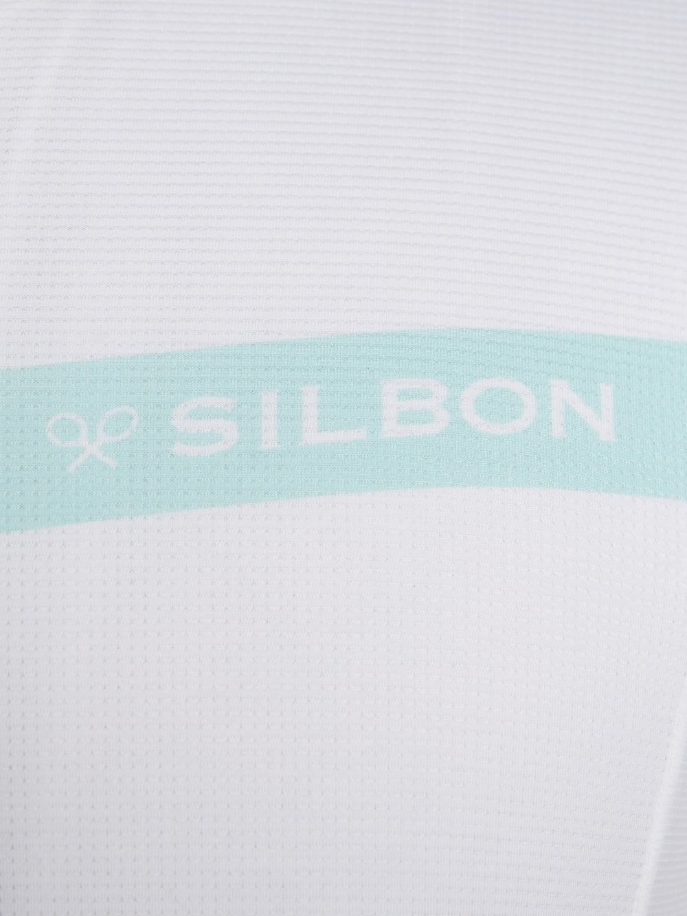 Maillot silbon blanco aguamarina