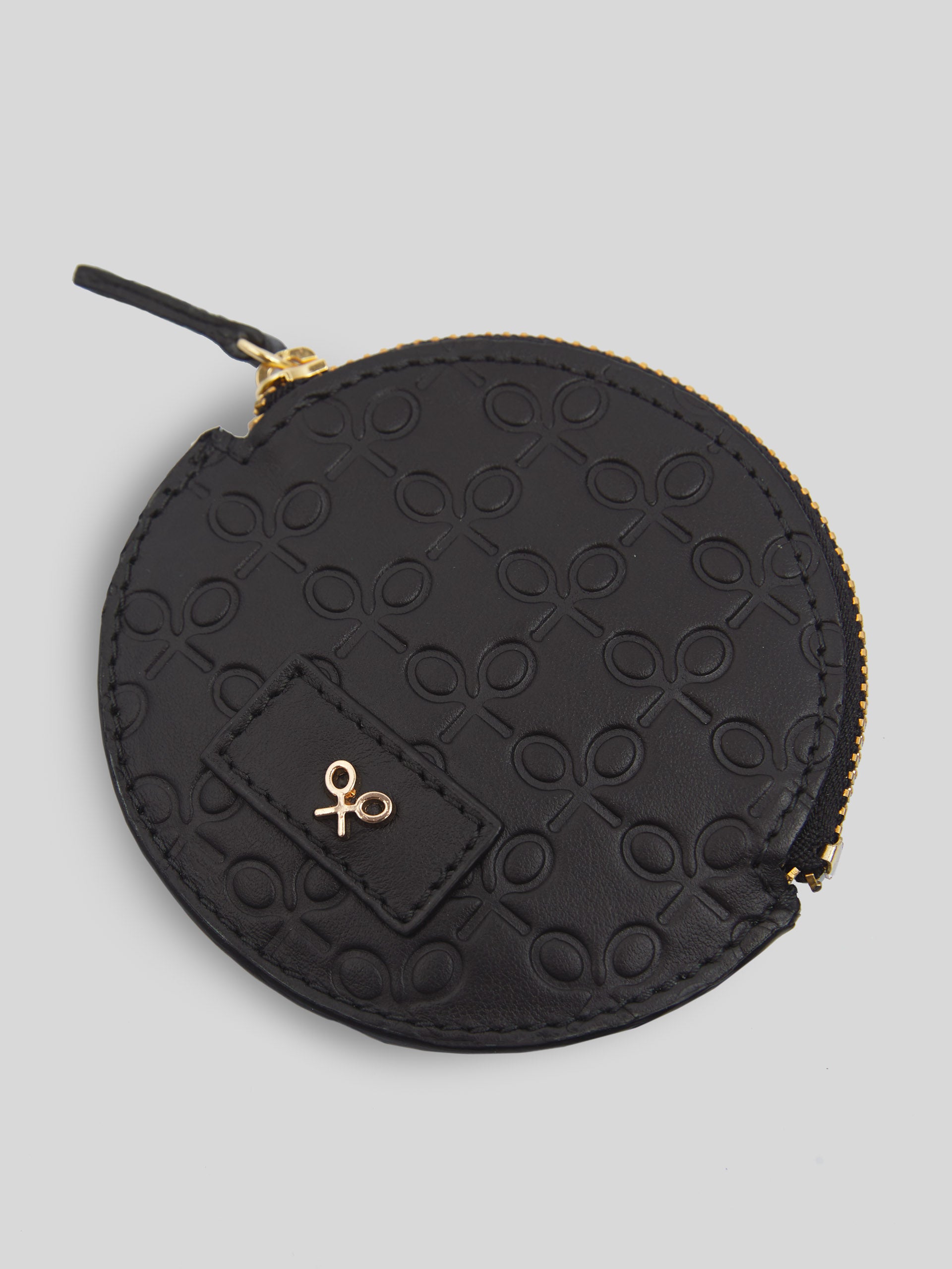 Monedero silbon piel negro