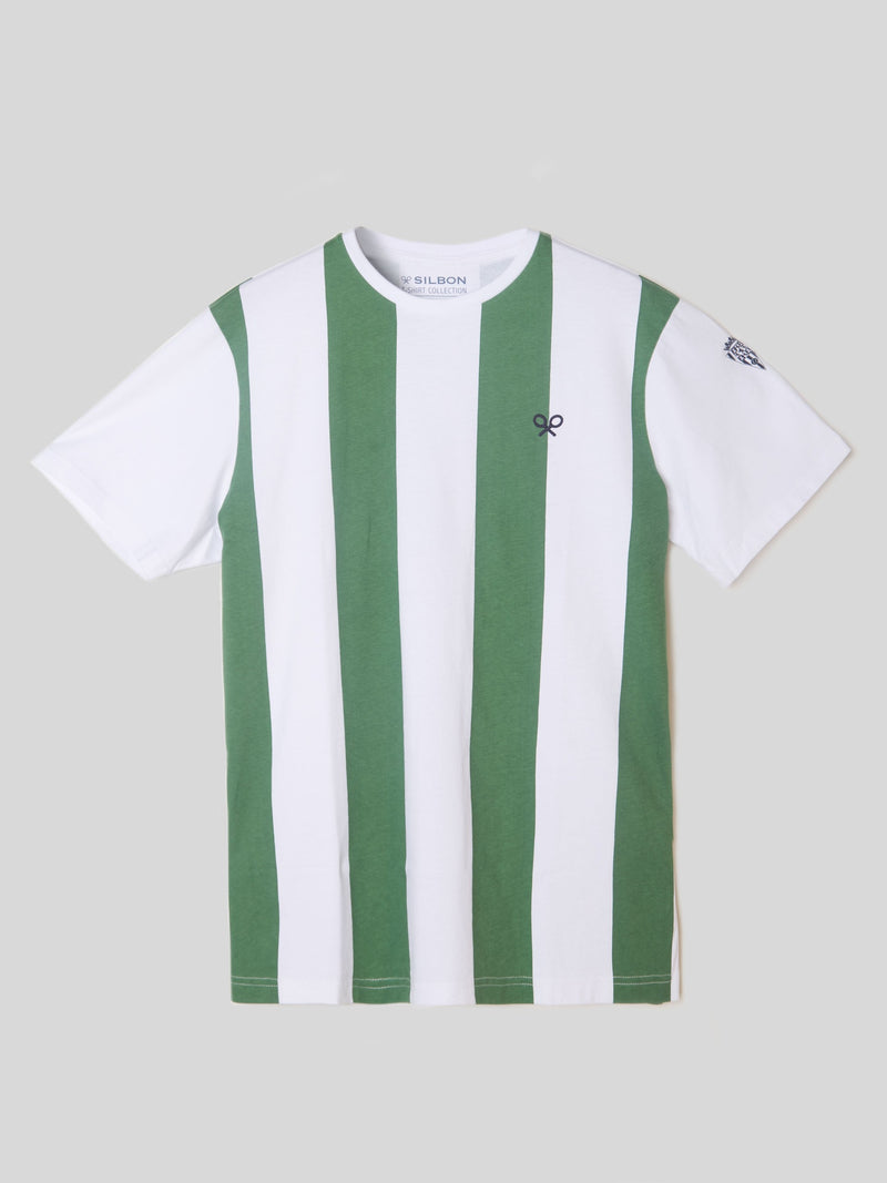 Camiseta retro blanquiverde silbon blanca