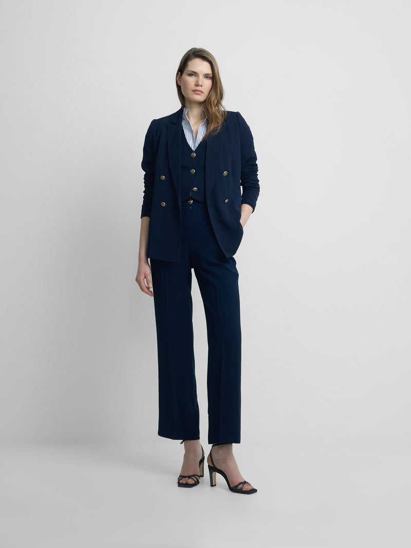 Americana woman clasica azul marino