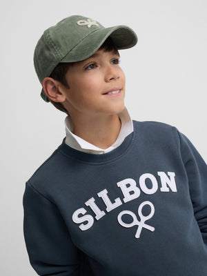 Sudadera kids raqueta media azul marino